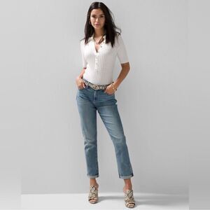 White House Black Market NWT Everyday Soft Mid-Rise Slim Jean Size 12 Petite